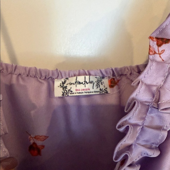Lavender Floral Slip Dress Intimately by Free People Size M - Picture 7 of 9